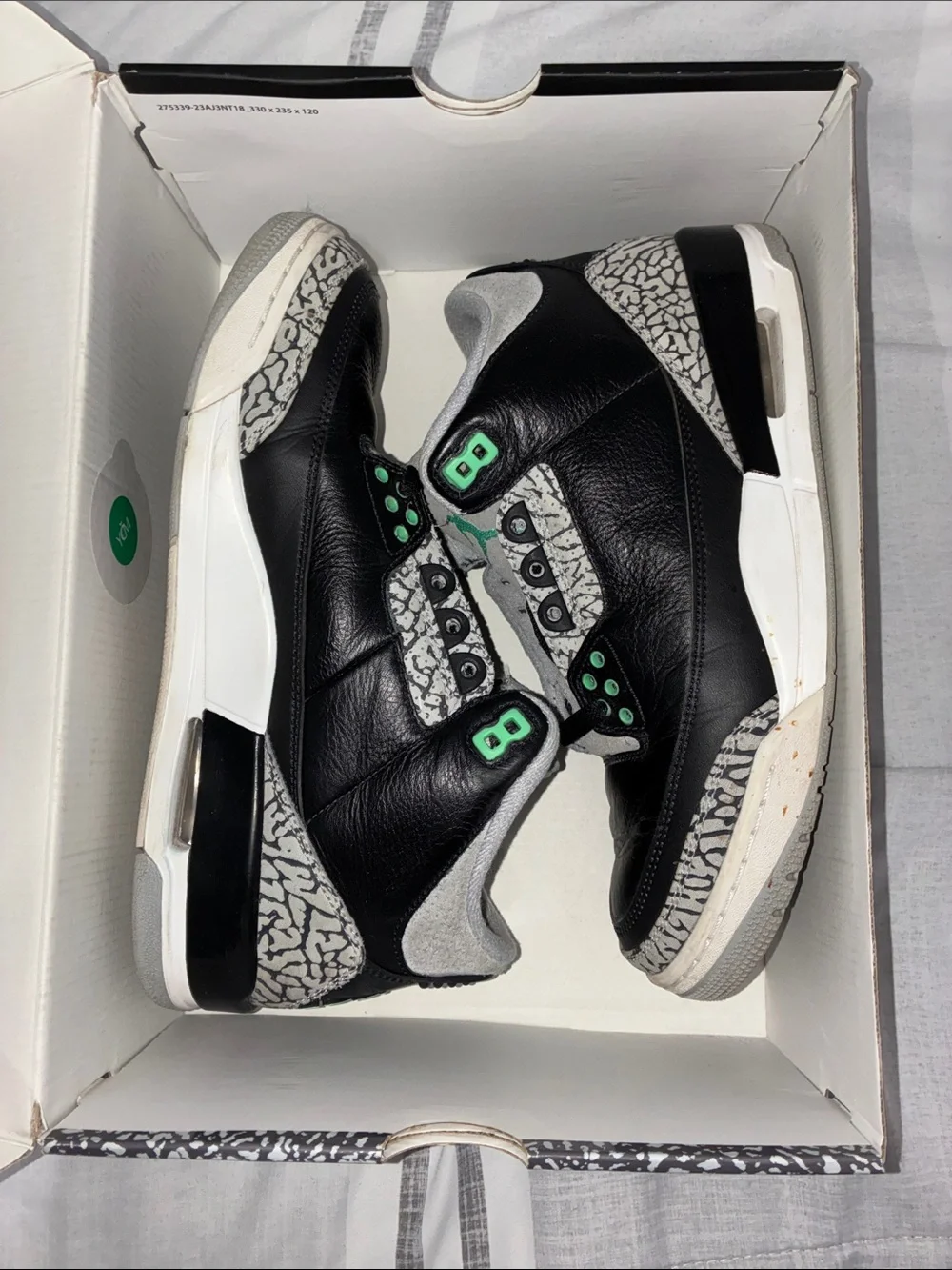 Jordan Black Box with Teal Jumpman and Elephant Print Accent